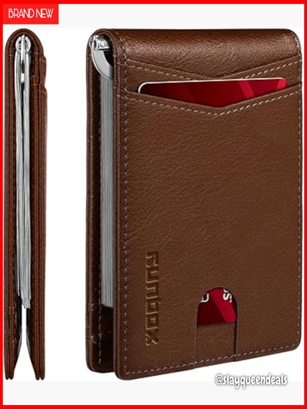Slim RFID Blocking Wallet 8 Card Holder Minimalist Front Pocket Bifold